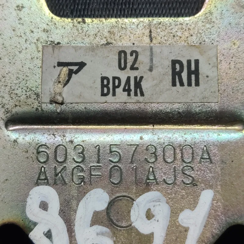 Ремінь безпеки Mazda 3 BK (03-09) передній правий 603157300a