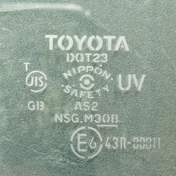 Скло дверей Toyota Corolla 06-13 1.6 задня права 43r00011 фото 3
