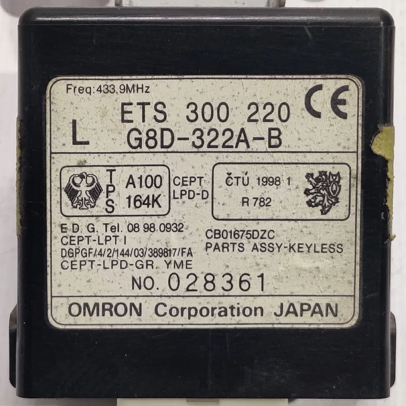 Реле Mazda Premacy 99-05 1.8 бенз. заднє праве OEM g8d322ab
