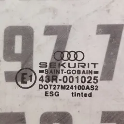 Скло дверей Audi 80 B3 (86-91) заднє праве OEM 4a0837572 фото 3