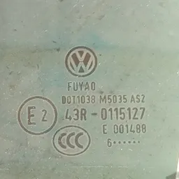 Скло дверей VW Passat B8 USA (14-22) заднє ліве 43r0115127 фото 3