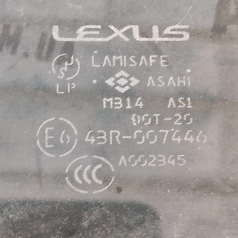 Скло дверей Lexus LS 430 (00-06) задня ліва OEM 43r007446