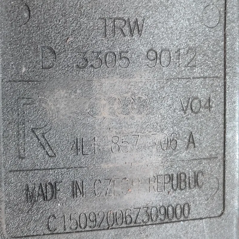 Ремінь безпеки Audi Q7 4L 05-15 3.6 пер.прав. OEM 4L1857706A