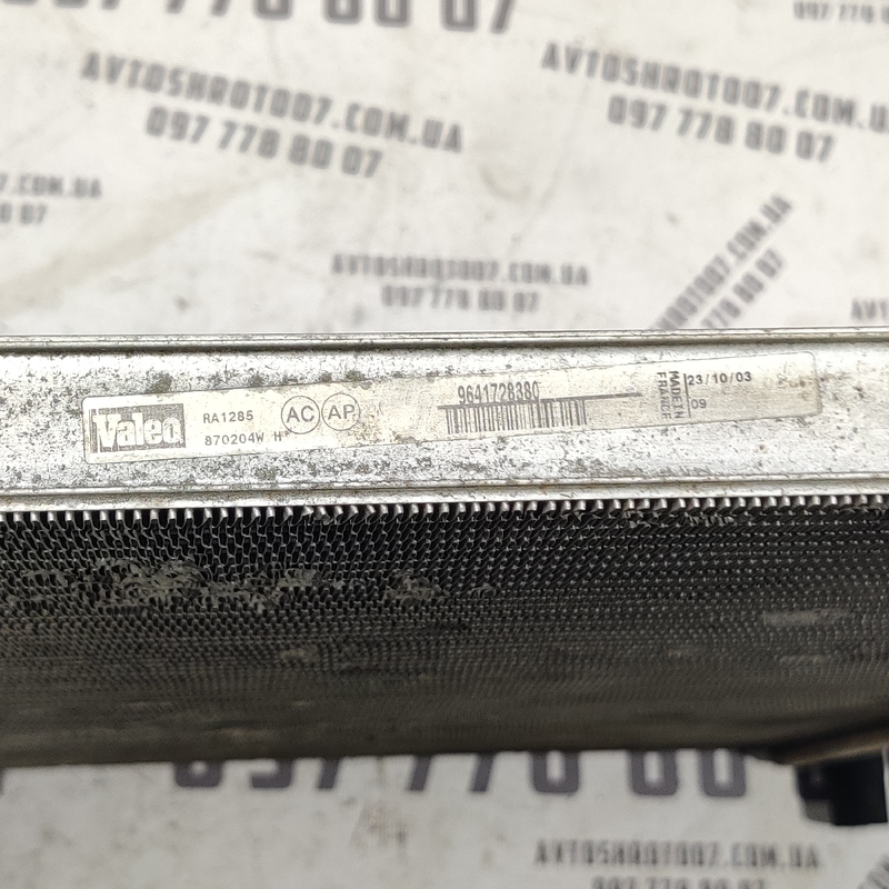 Радіатор двигуна Peugeot 807 (02-14) 2.2 HDI OEM 9641728380