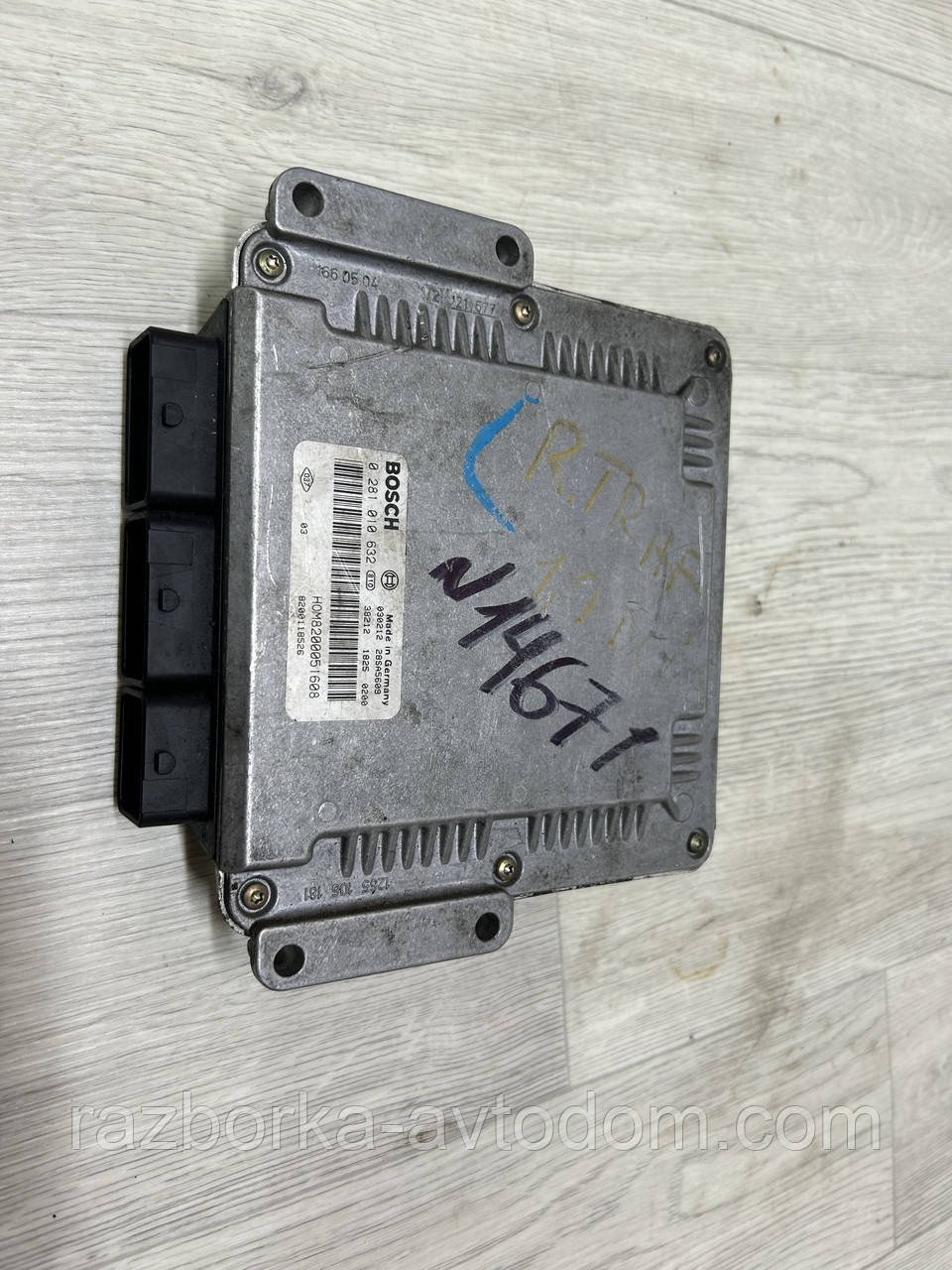 Блок керування двигуном (ЕБУ) Renault Trafic, Opel Vivaro, Primastar (2000-2014) 1.9DCI OE:8200118526 фото 2