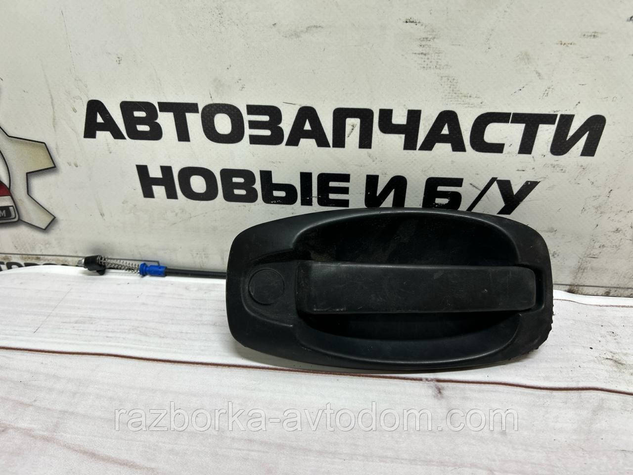 Ручка дверей передньої правої зовнішньої Peugeot Bipper (08-), Fiat Fiorino (07-), Nemo, Doblo, OE:1358001080