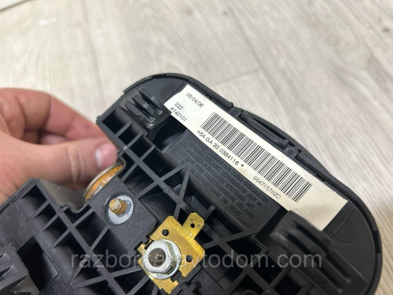 Подушка безпеки водійська (AirBag) Citroen C4 Picasso (03-13), C4 (04-10) OE: 96471578ZD