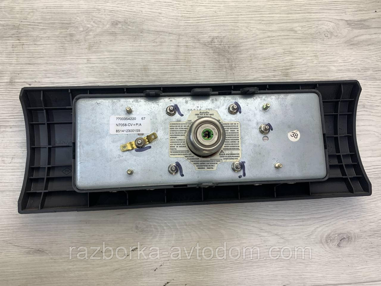 Подушка безпеки пасажирська Renault Kangoo (1997-2007) OE: 7700354220