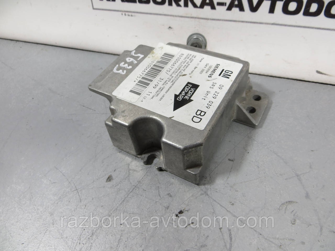 Блок керування AIRBAG OPEL VECTRA B (1995-2003) ОЕ: 09229039 фото 2