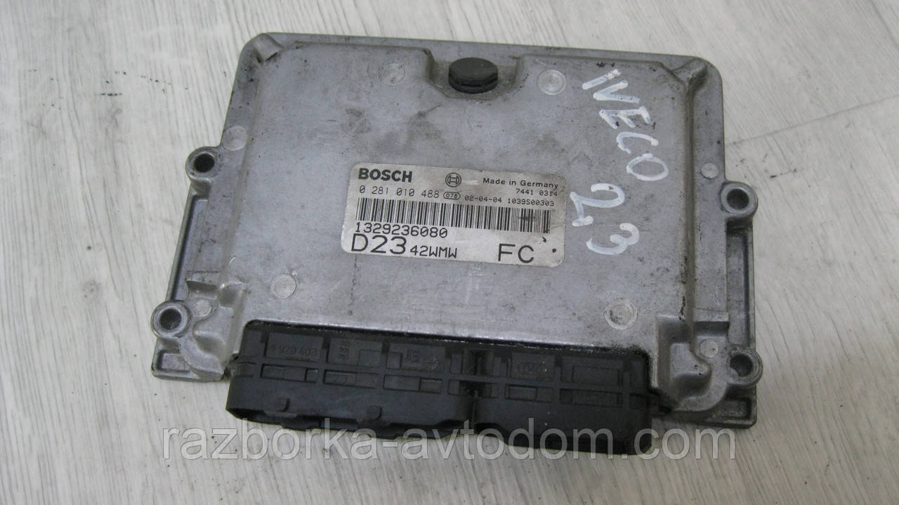 Електронний блок керування двигуном (ЕБУ) мізки Fiat Ducato 244 (2002-2006) 2.3JTD 1329236080, 0281010488