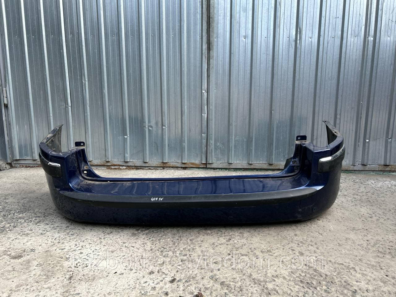 Бампер задній (універсал) з парктроніками Peugeot 407 SW (04-10) OE:9660597277
