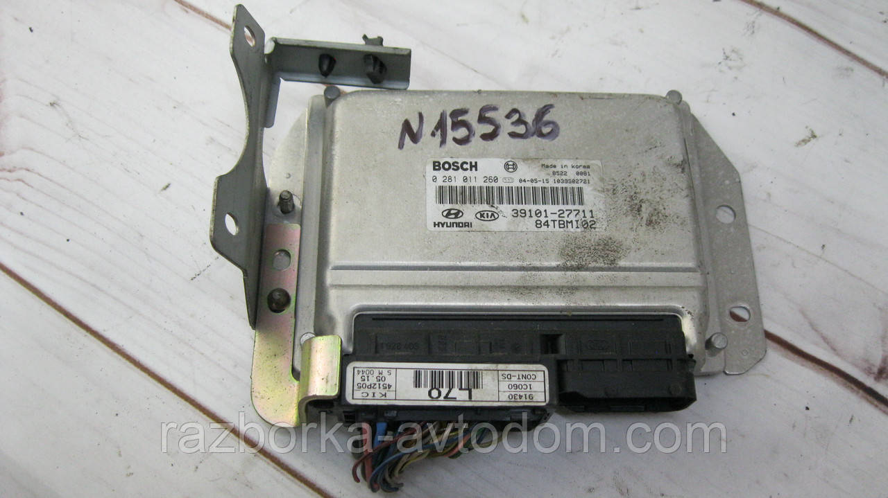 Блок керування двигуном (ЕБУ) Hyundai Getz (2002-2005) 1.5 CRDi OE:3910127711, 3910127711, 0281011260
