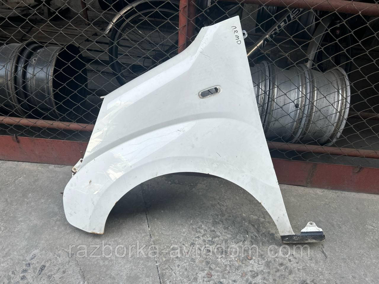 Крило переднє ліве Fiat Fiorino (07-), QUBO (07-), Peugeot Bipper (07-) Citroen Nemo (07-) OE:7840W5 ДЕФЕКТ фото 2